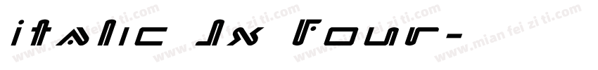 Italic JX Four字体转换